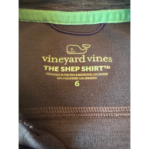 Vineyard Vines Shep Shirt Quarter Zip Performance Pullover In Heather Gray - Picture 3 of 4